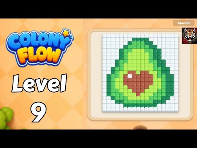 Colony Flow! Level 9 board layout