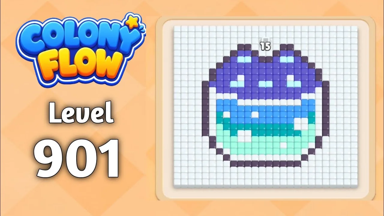 Colony Flow! Level 901 board layout