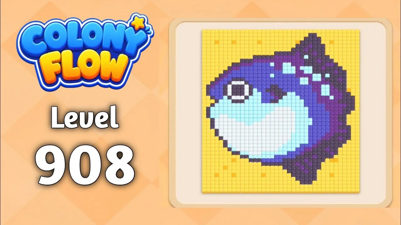 Colony Flow! Level 908 board layout