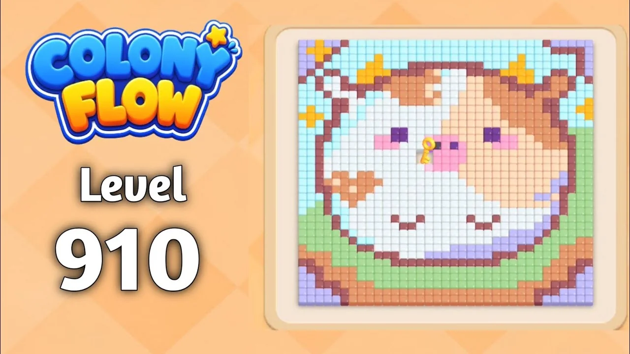 Colony Flow! Level 910 board layout
