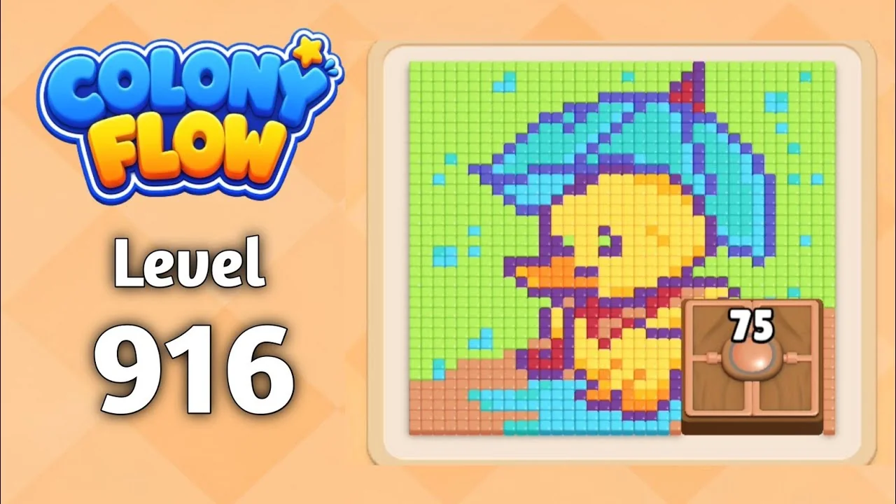 Colony Flow! Level 916 board layout