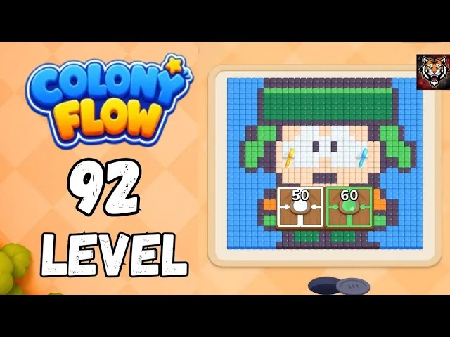 Colony Flow! Level 92 board layout