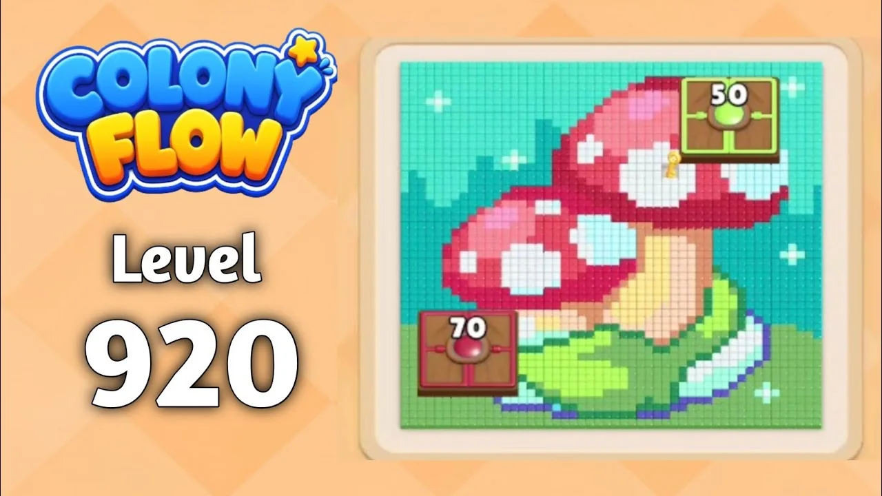 Colony Flow! Level 920 board layout