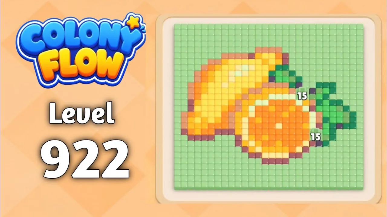 Colony Flow! Level 922 board layout