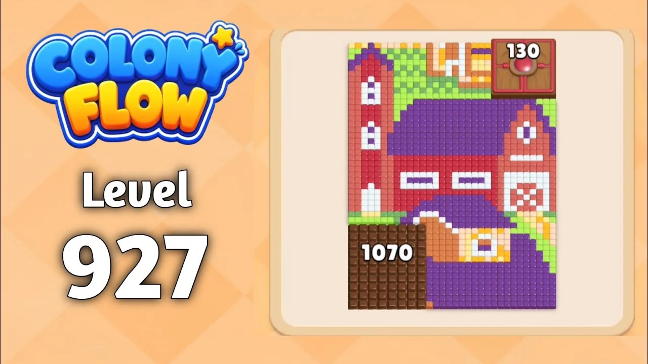 Colony Flow! Level 927 board layout