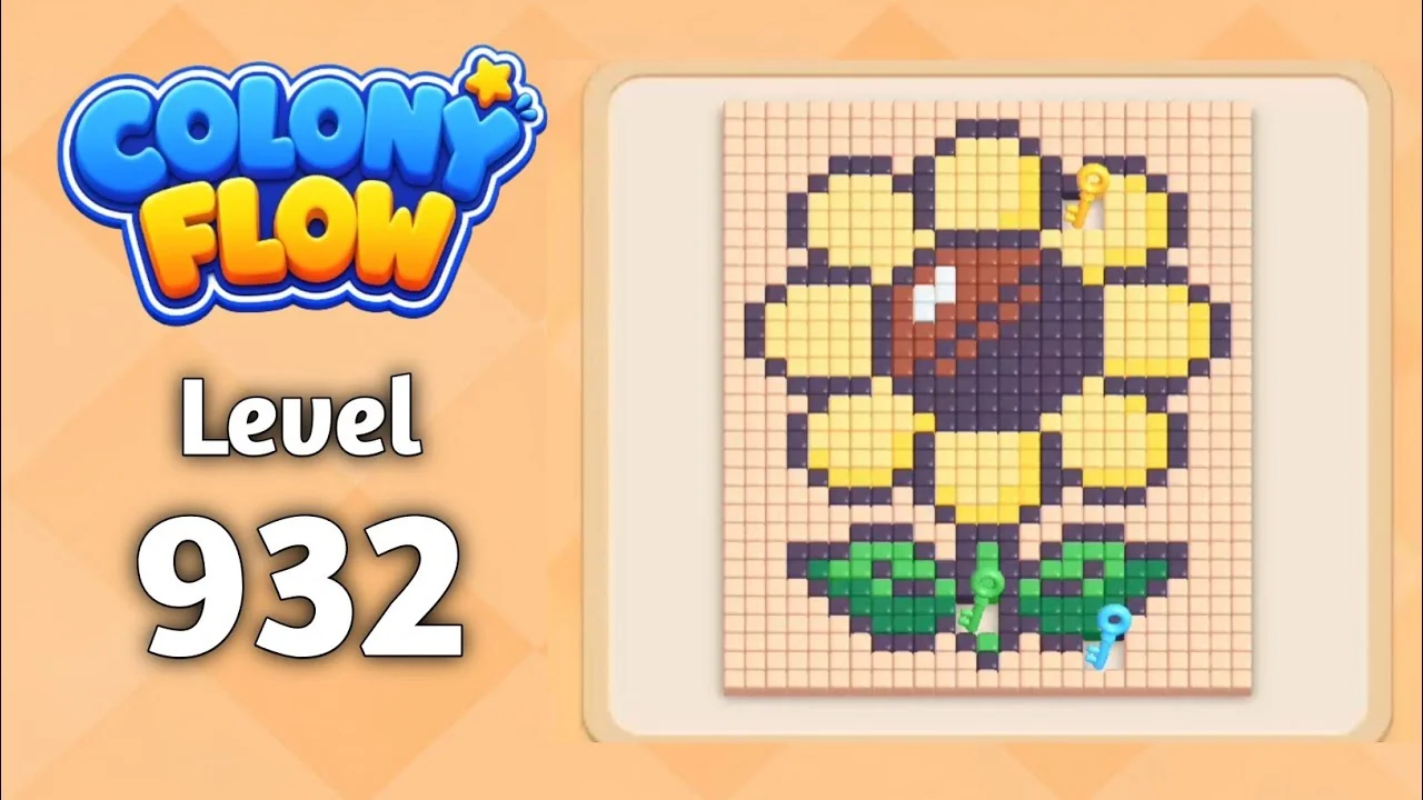 Colony Flow! Level 932 board layout