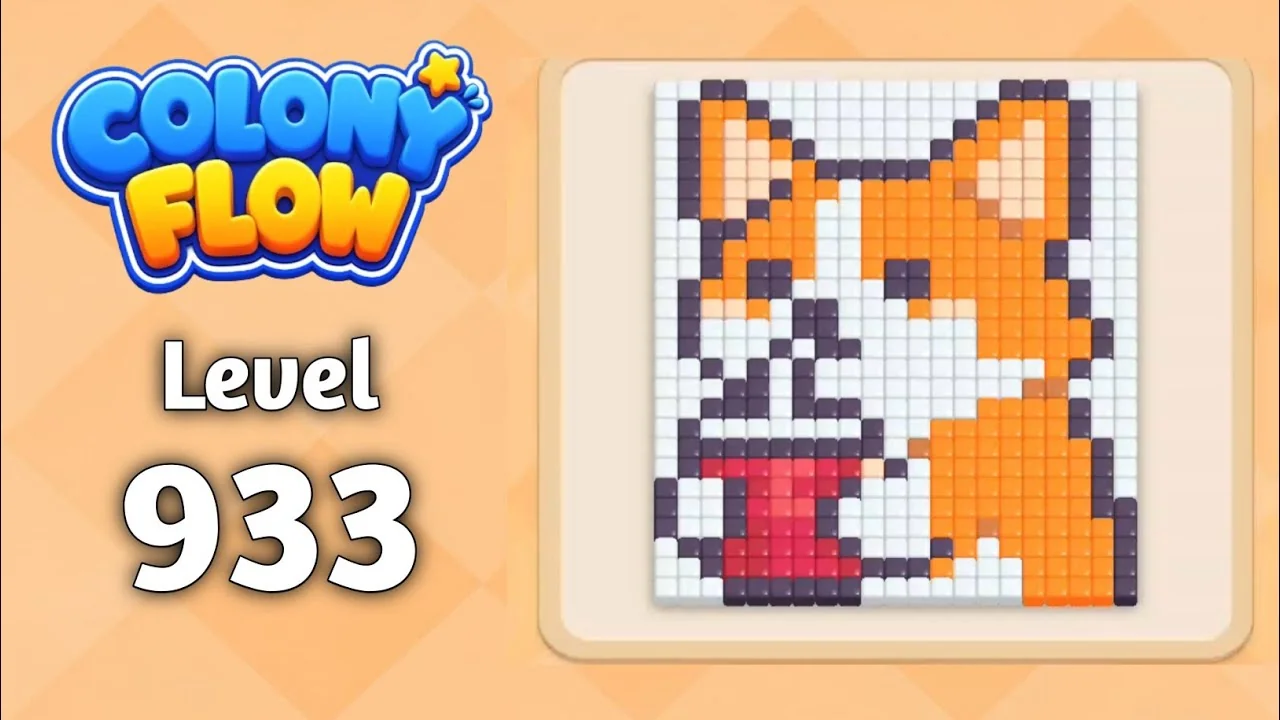 Colony Flow! Level 933 board layout