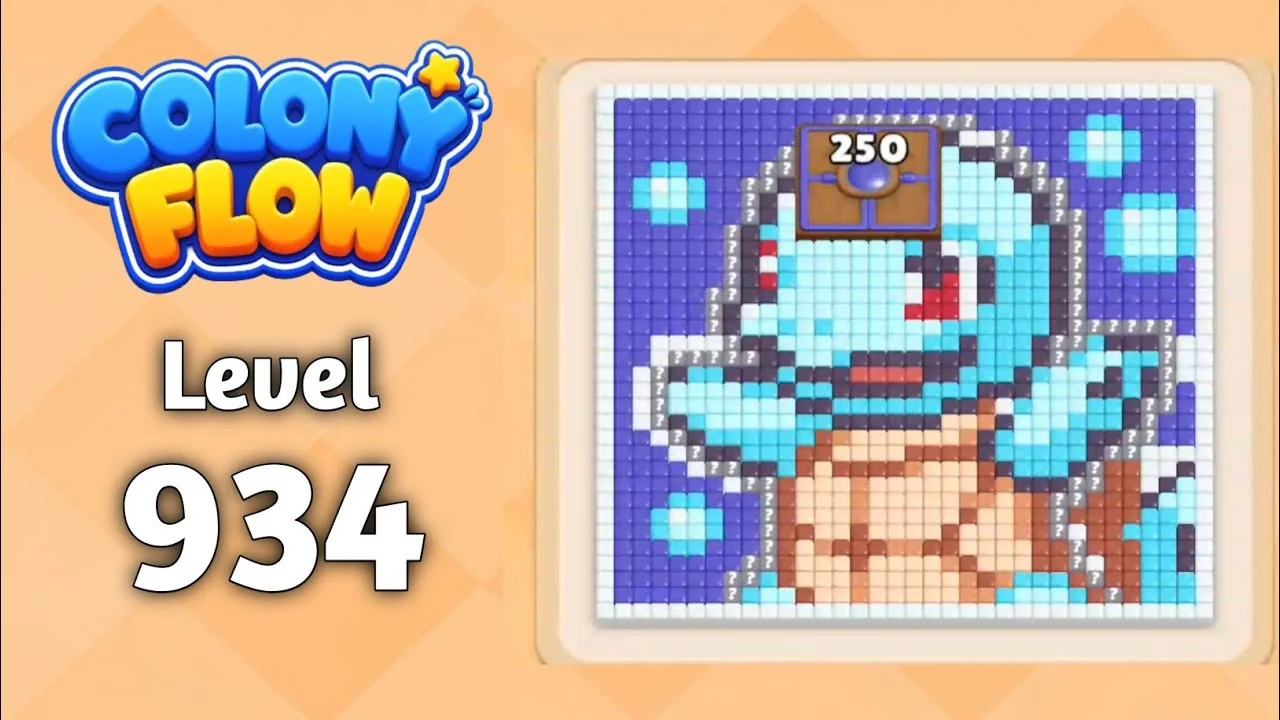 Colony Flow! Level 934 board layout