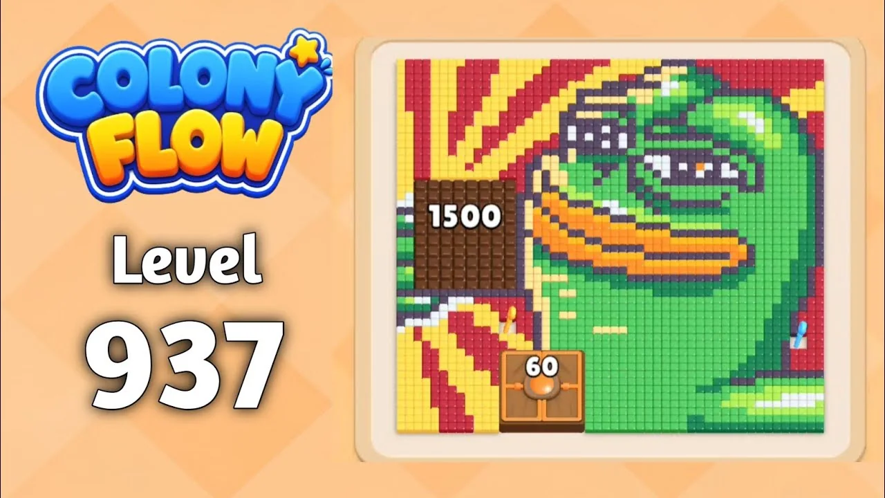 Colony Flow! Level 937 board layout