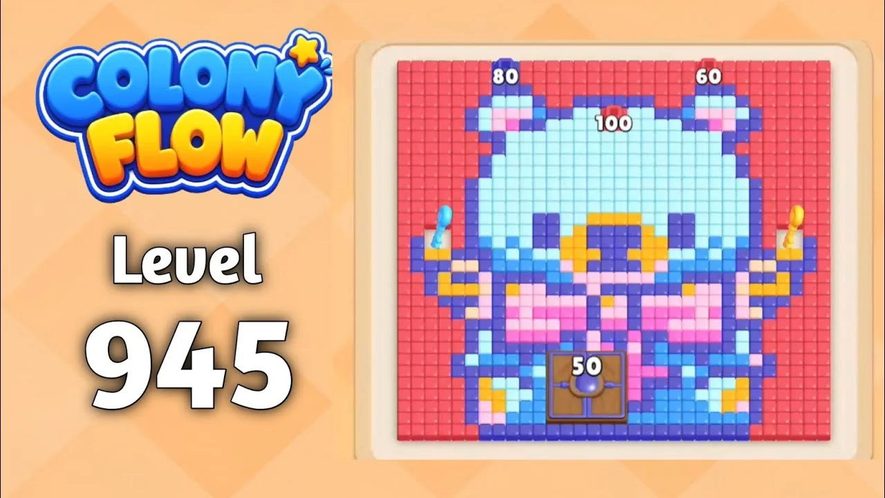 Colony Flow! Level 945 board layout