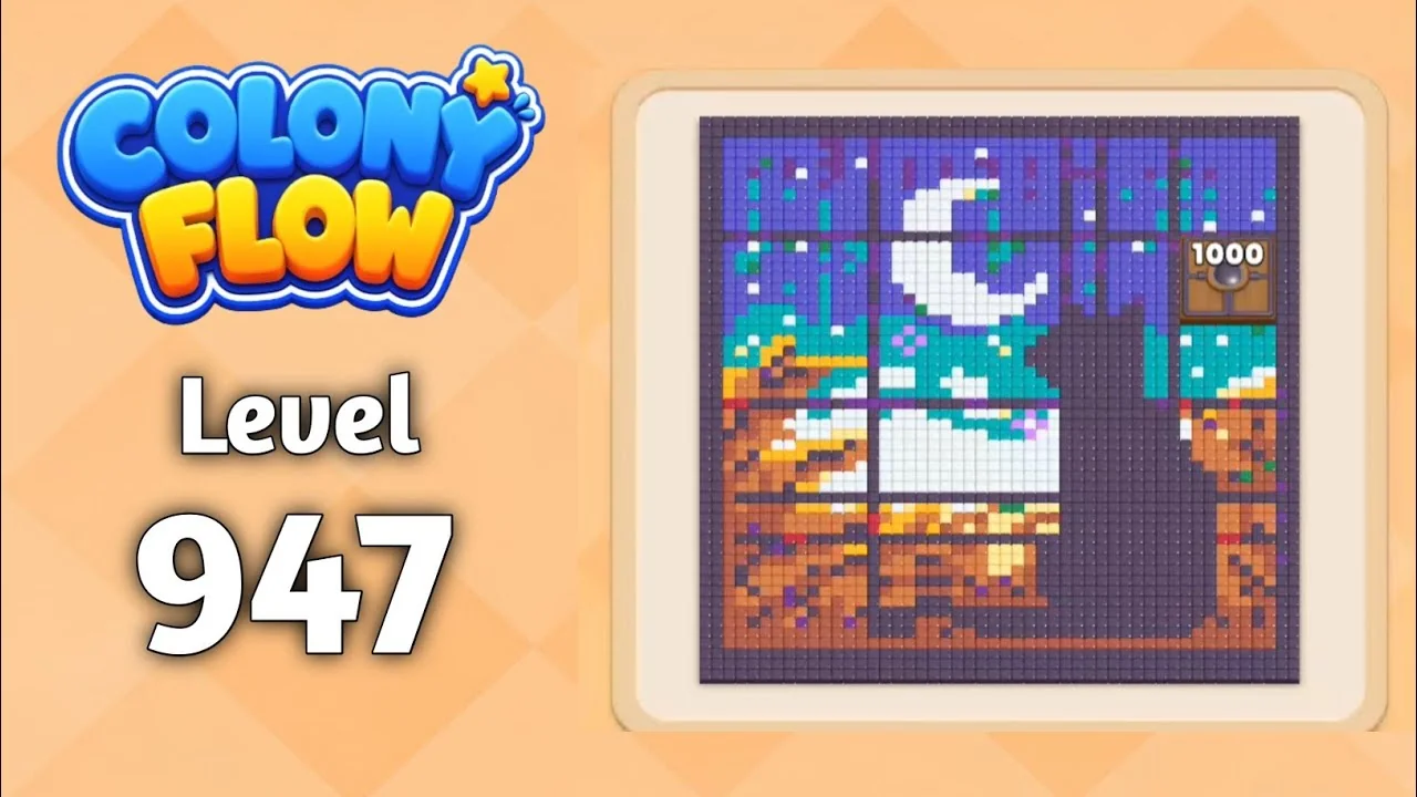 Colony Flow! Level 947 board layout