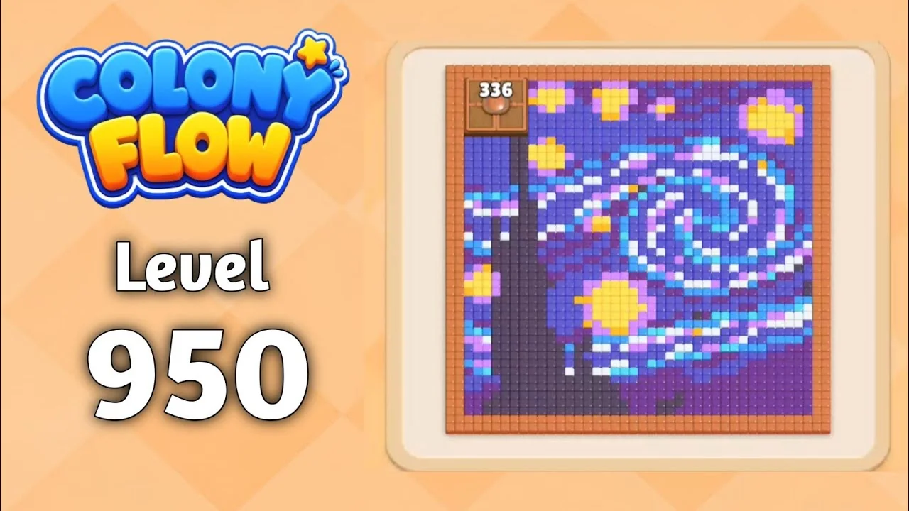 Colony Flow! Level 950 board layout
