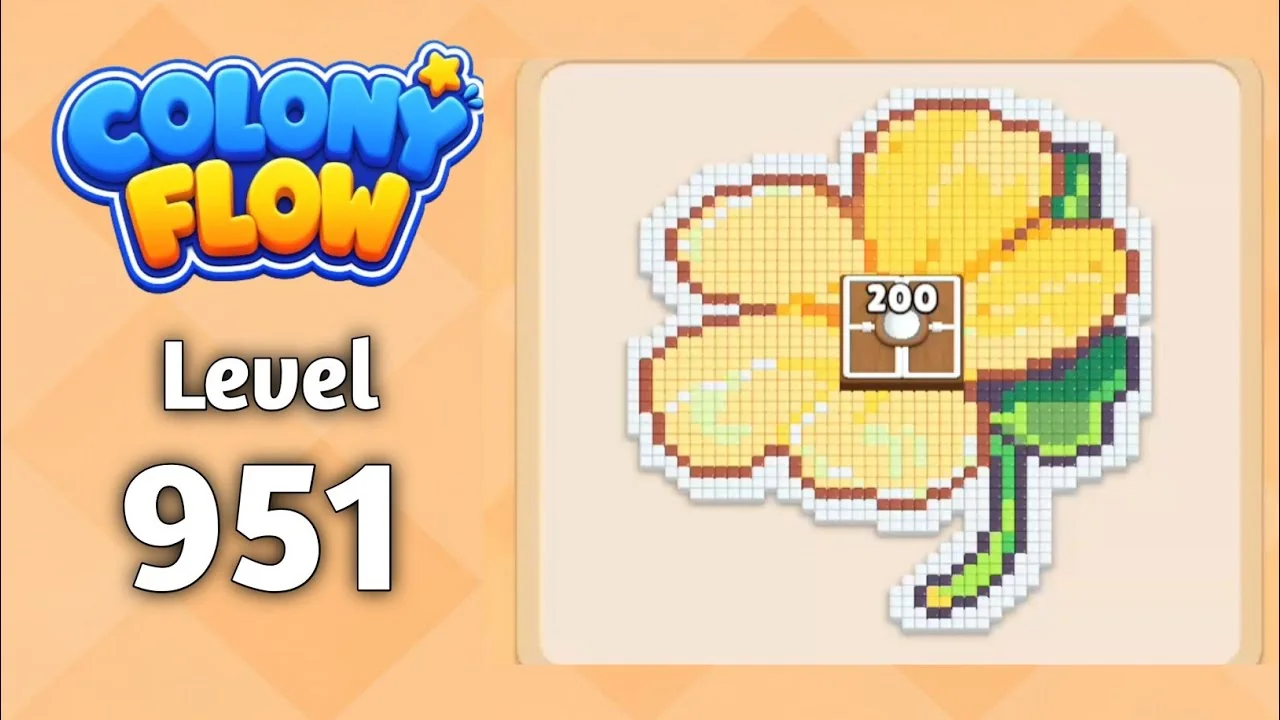 Colony Flow! Level 951 board layout