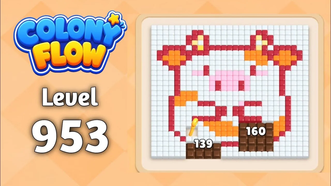 Colony Flow! Level 953 board layout