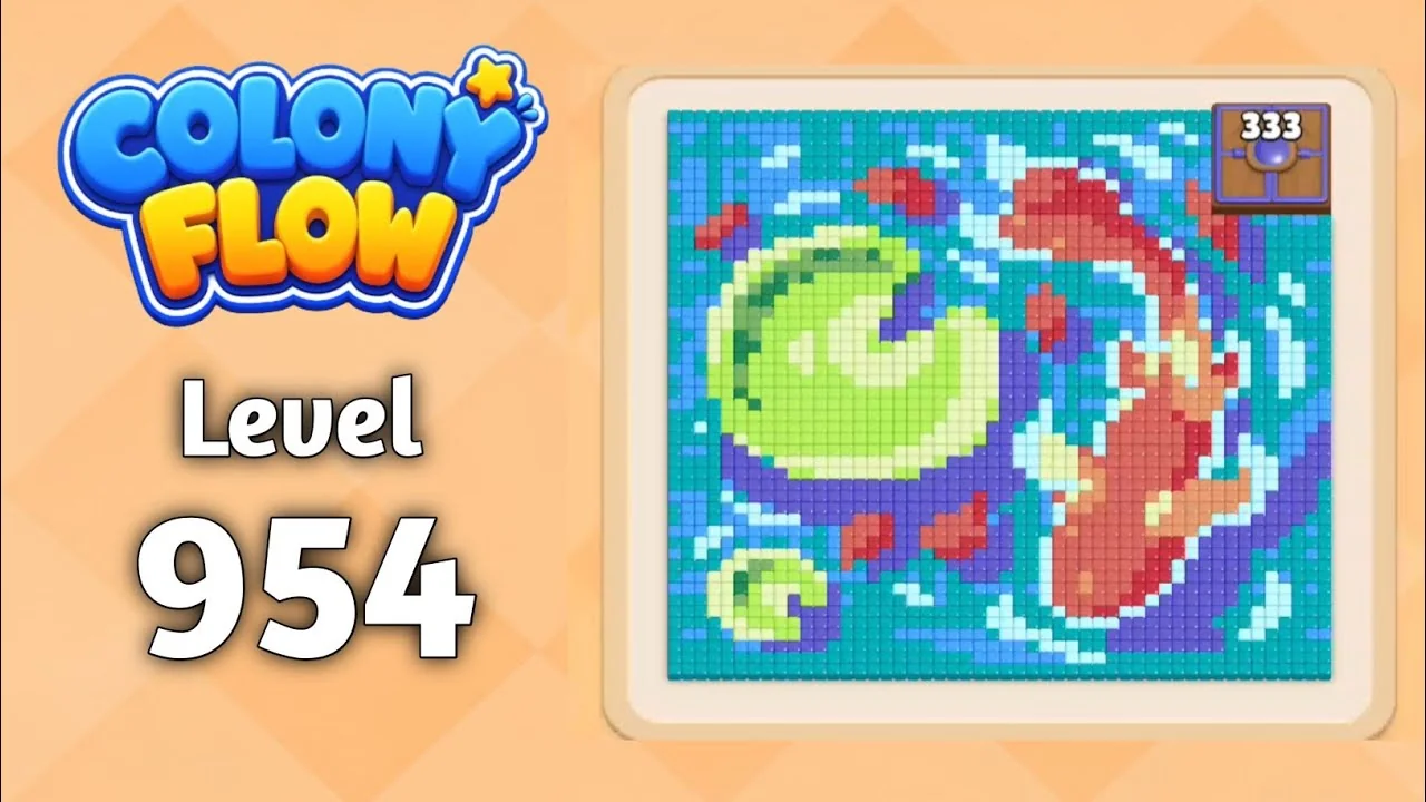 Colony Flow! Level 954 board layout