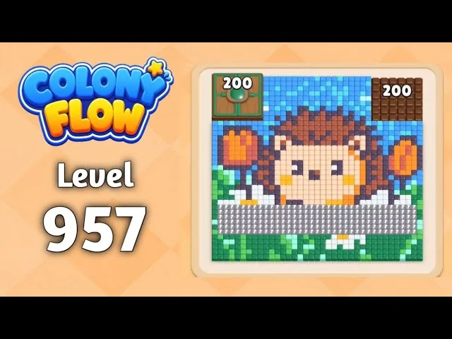 Colony Flow! Level 957 board layout