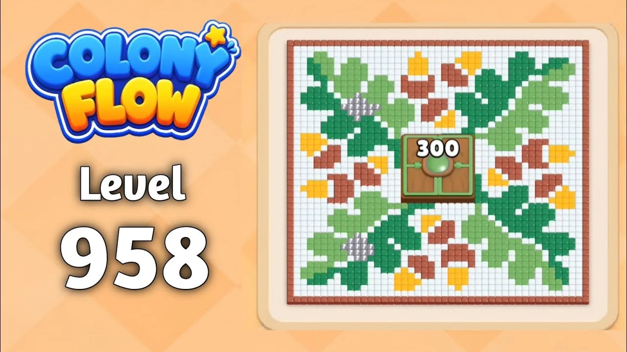 Colony Flow! Level 958 board layout