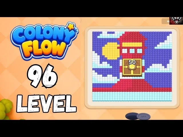 Colony Flow! Level 96 board layout