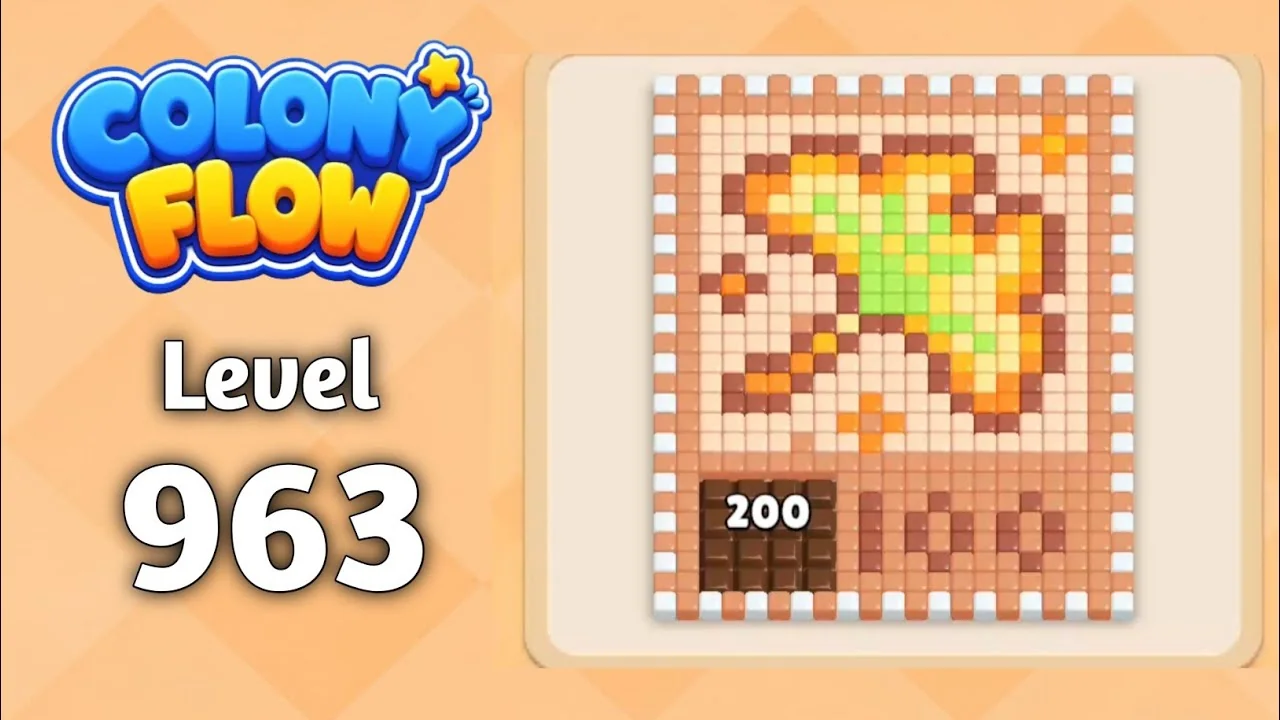 Colony Flow! Level 963 board layout