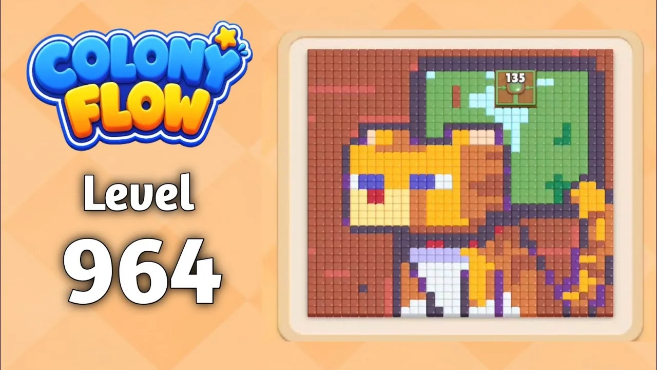 Colony Flow! Level 964 board layout