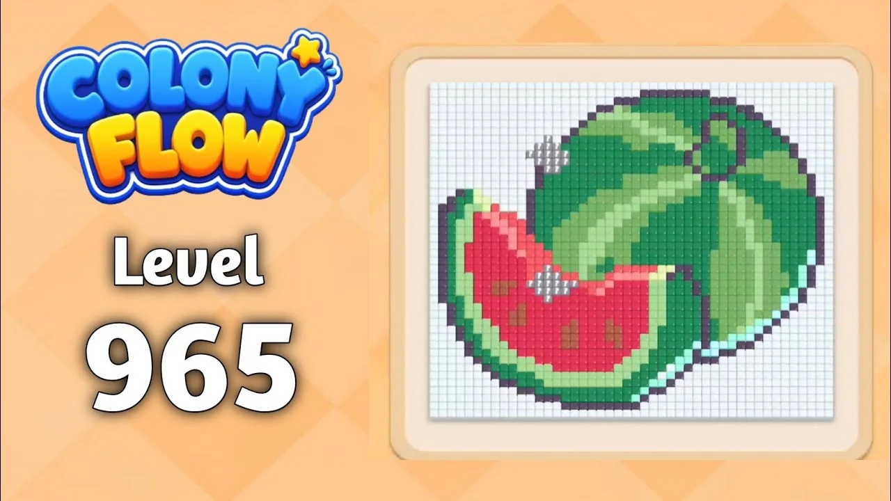 Colony Flow! Level 965 board layout