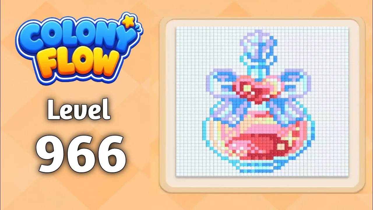 Colony Flow! Level 966 board layout
