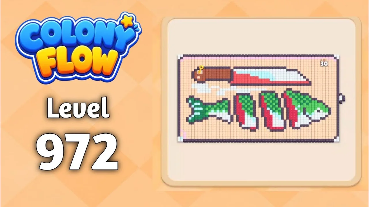 Colony Flow! Level 972 board layout