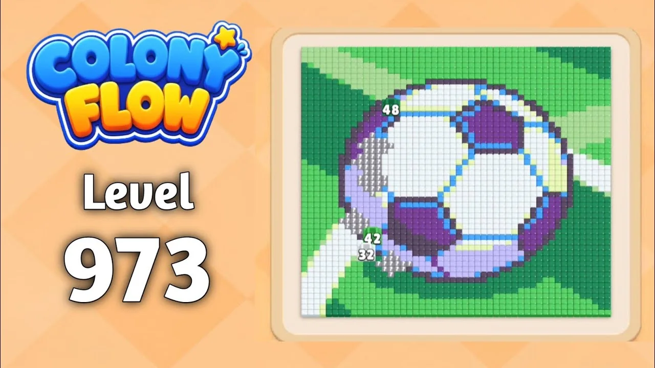 Colony Flow! Level 973 board layout