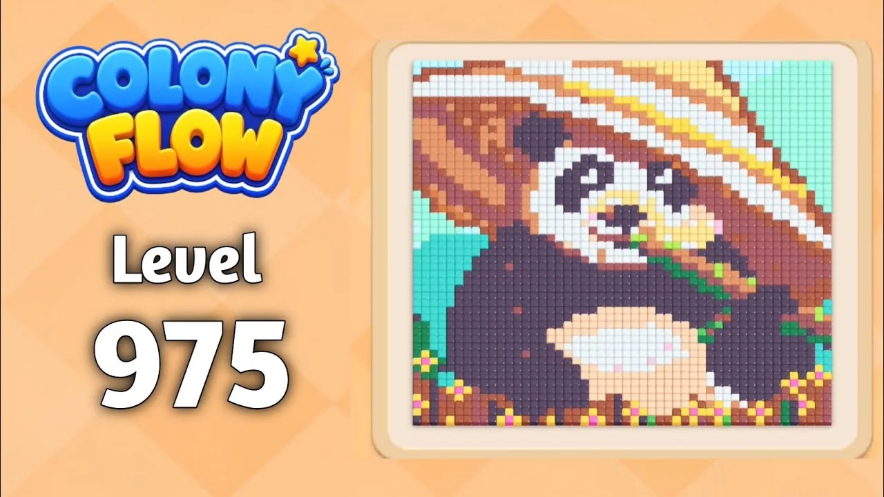 Colony Flow! Level 975 board layout