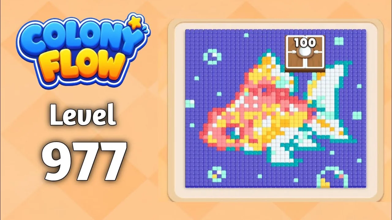Colony Flow! Level 977 board layout