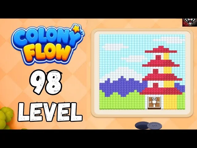 Colony Flow! Level 98 board layout