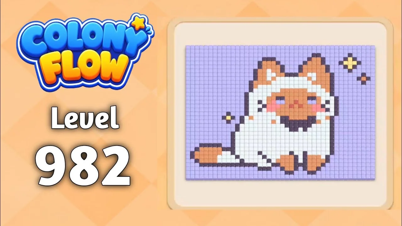 Colony Flow! Level 982 board layout