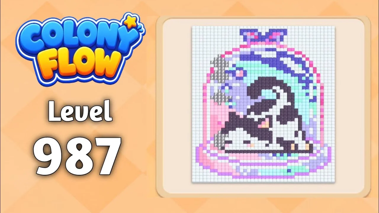 Colony Flow! Level 987 board layout