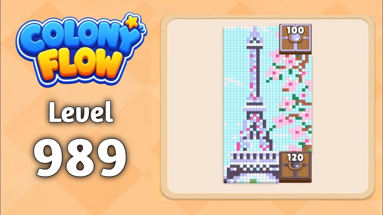 Colony Flow! Level 989 board layout