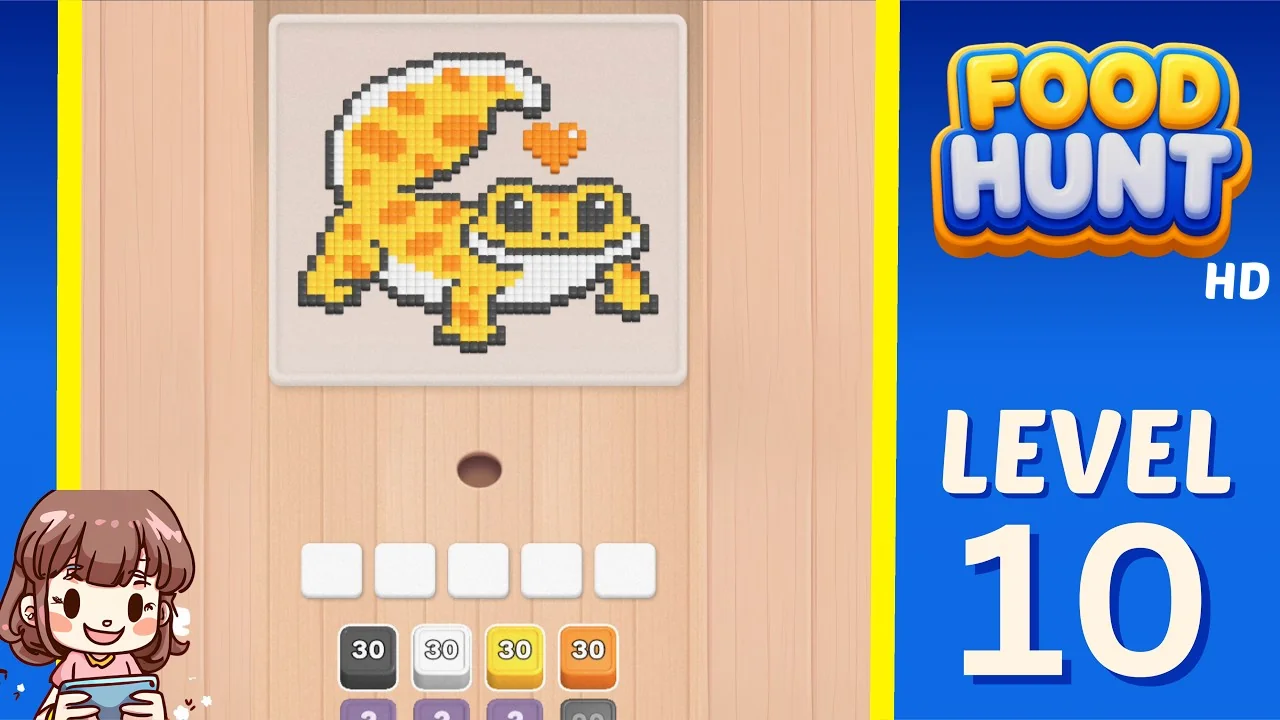 Food Hunt Level 10 board layout