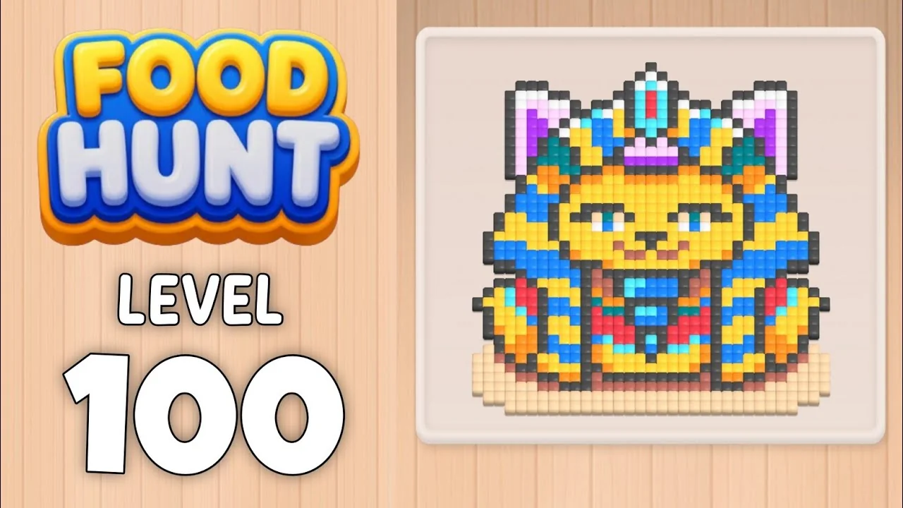 Food Hunt Level 100 board layout