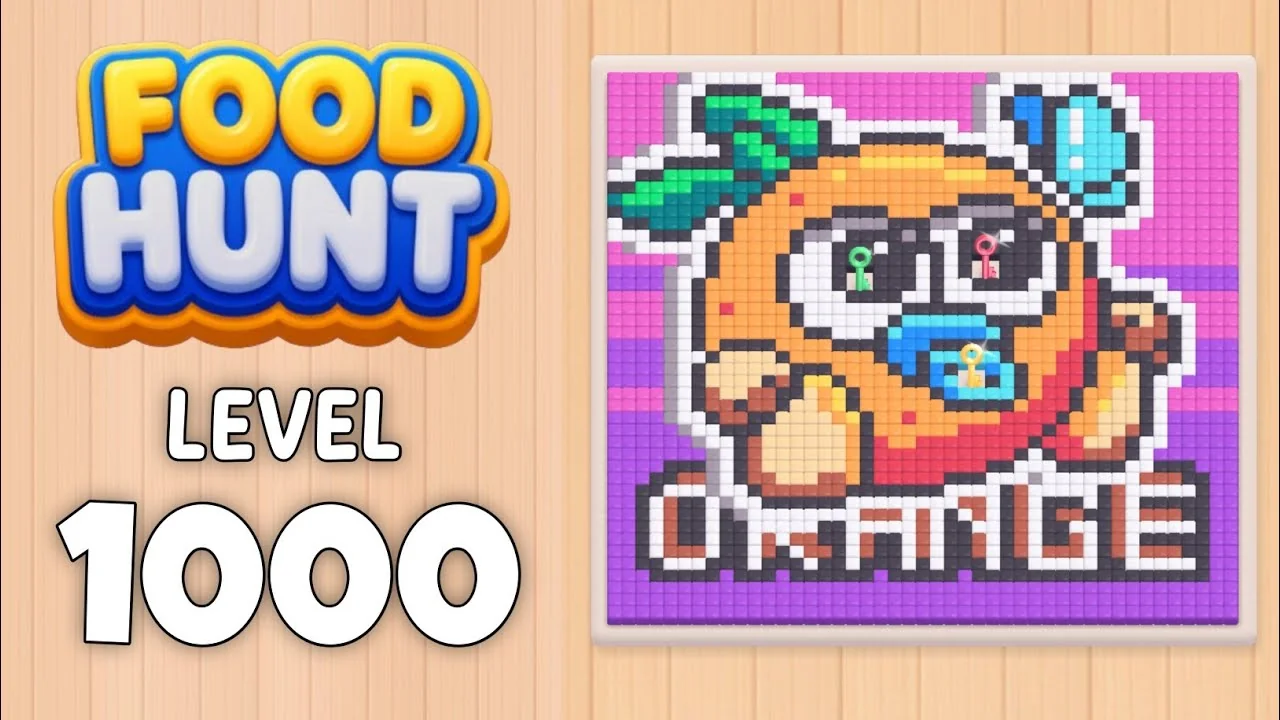 Food Hunt Level 1000 board layout