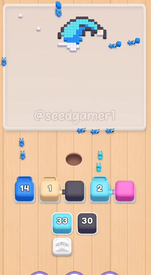 Only Dark grey and Cyan are still on the board