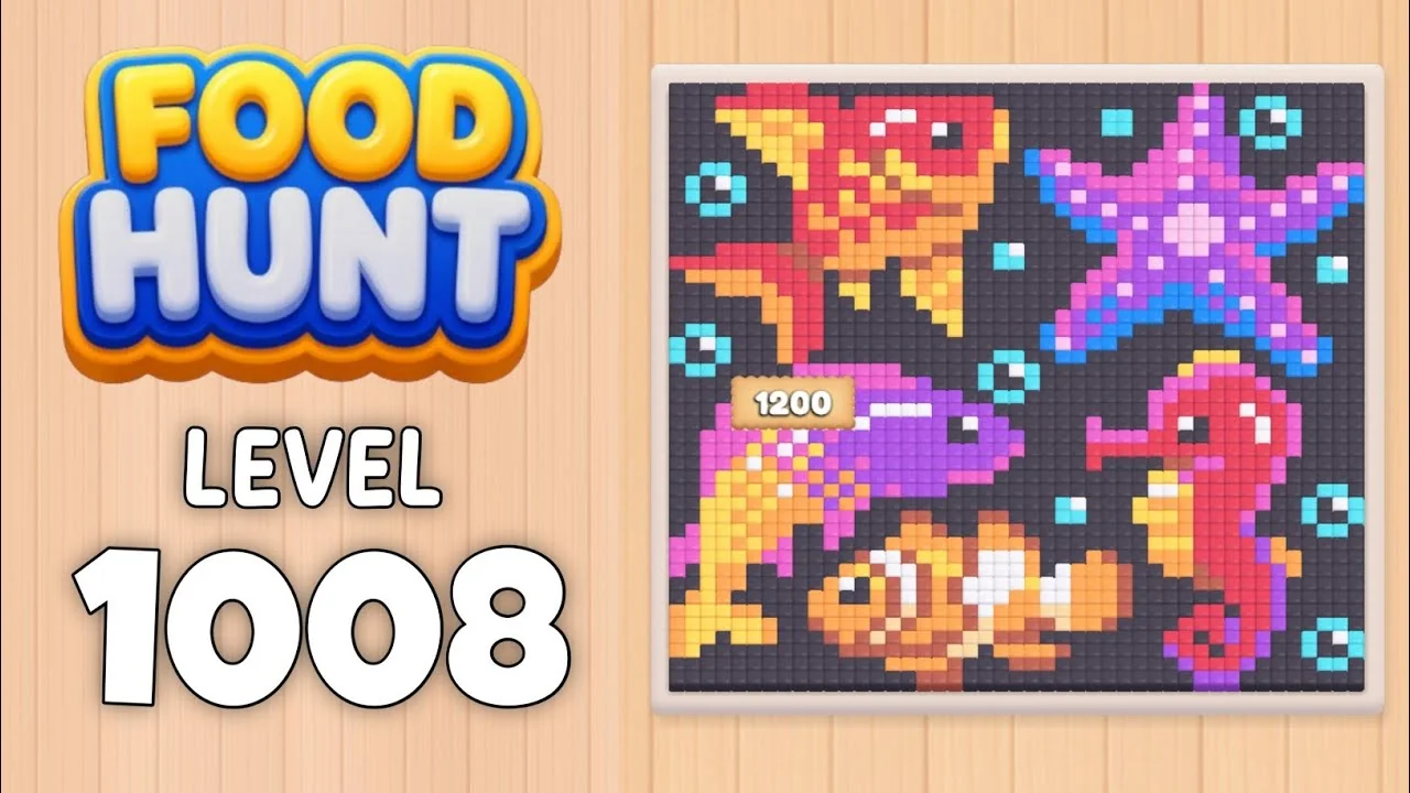 Food Hunt Level 1008 board layout