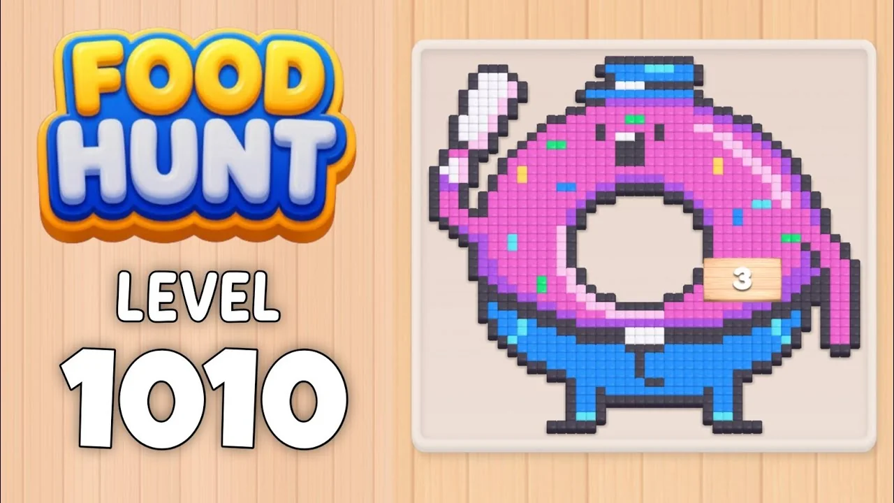 Food Hunt Level 1010 board layout