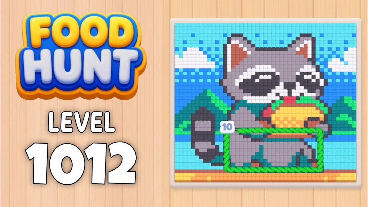 Food Hunt Level 1012 board layout