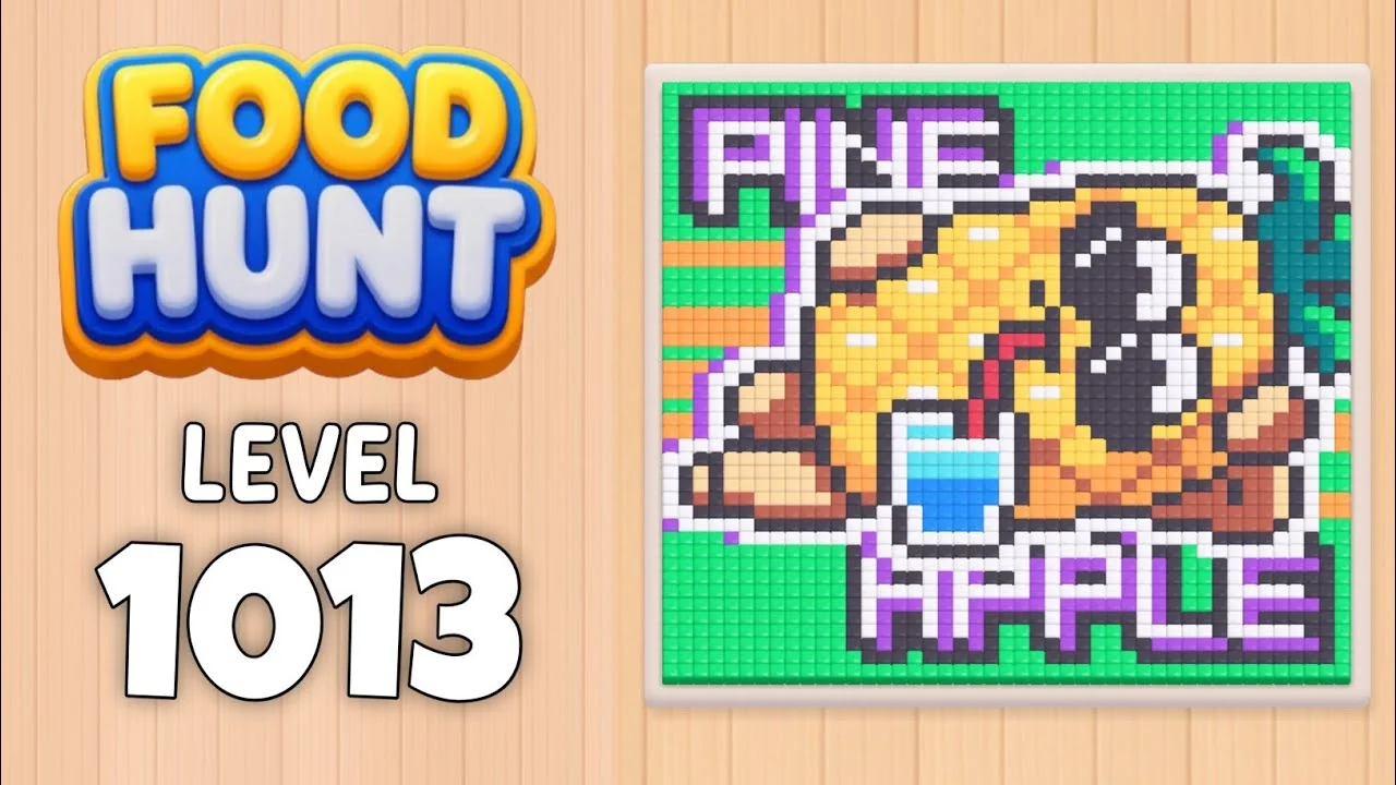 Food Hunt Level 1013 board layout
