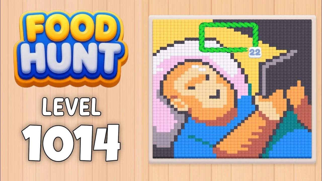 Food Hunt Level 1014 board layout