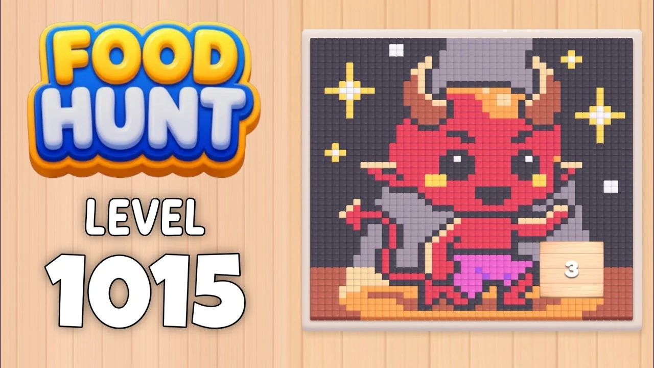 Food Hunt Level 1015 board layout