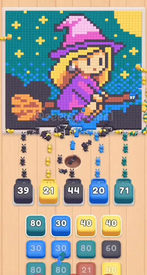 All five slots filled inside the first five seconds