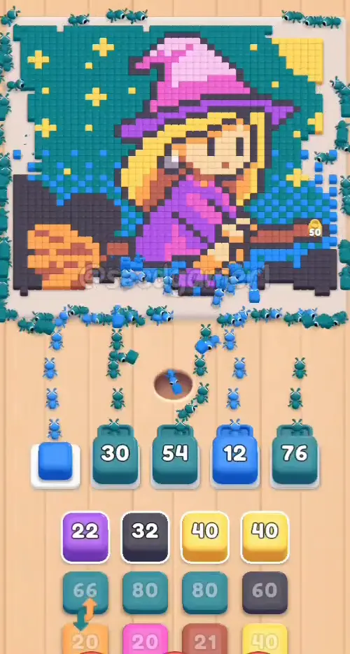 First recycling wave: slots free up and refill within seconds