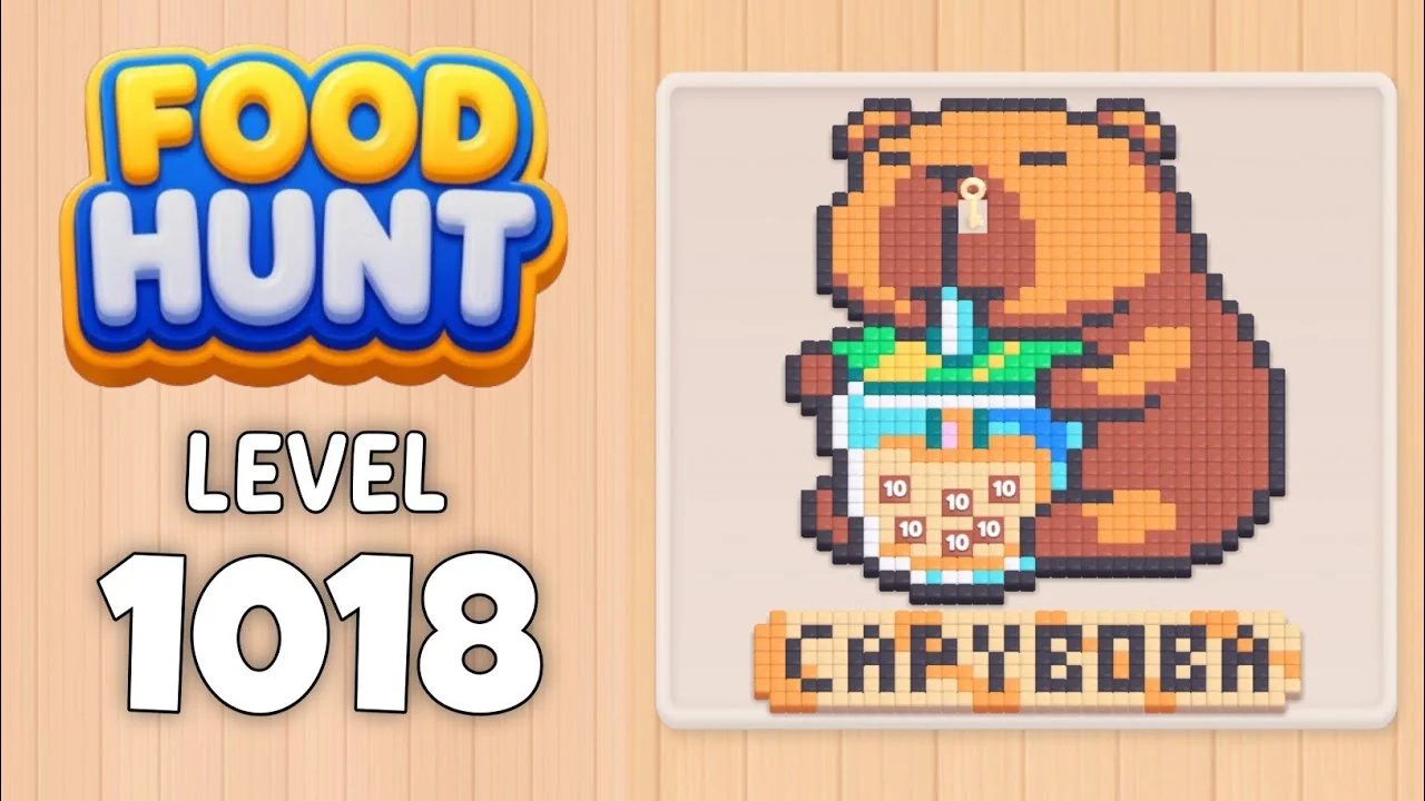 Food Hunt Level 1018 board layout