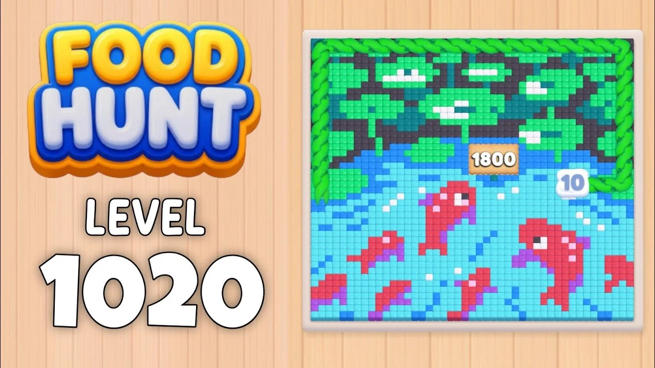 Food Hunt Level 1020 board layout