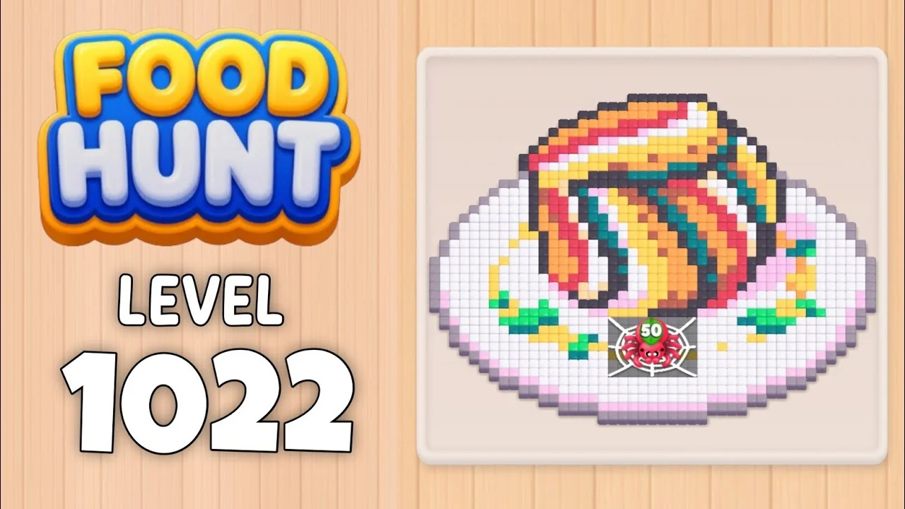 Food Hunt Level 1022 board layout