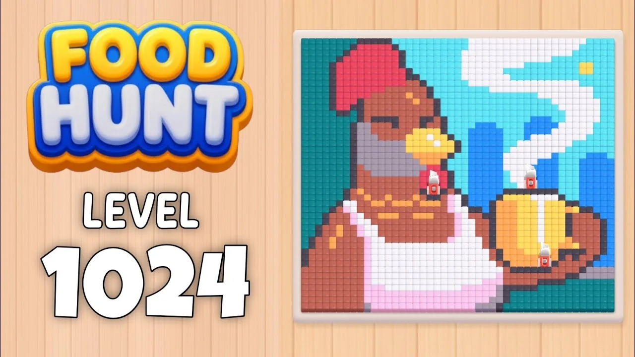 Food Hunt Level 1024 board layout